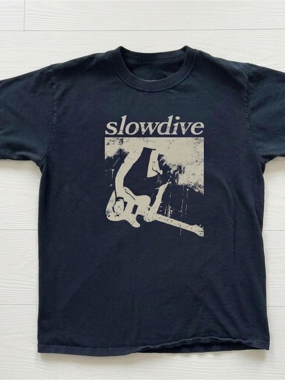 Gildan Black Slowdive Graphic Tee